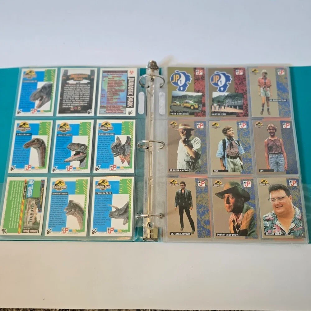 VTG 1993 Topps Jurassic Park Complete Set 1-88 w/Sticker Puzzle